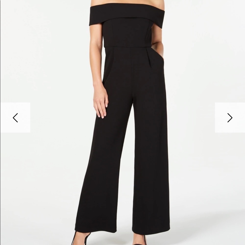 Calvin Klein off the shoulder jumpsuit
